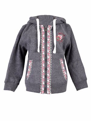 Krüger Sweatjacke Jacke Kinder anthrazit Kapuzenjacke 92 164
