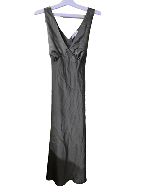 New And Now This: Nelli dark green seaweed color Satin Mini Dress | eBay