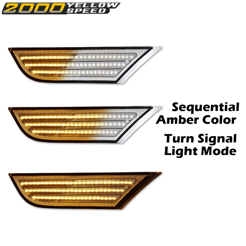 Fit For 2018-2022 Honda Odyssey LED Sequential Signal Side Marker Lights New Foto 4 de 4