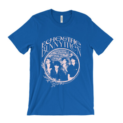 Echo & The Bunnymen T Shirt - 80s band shirt Lips Like Sugar Post Punk New Wave