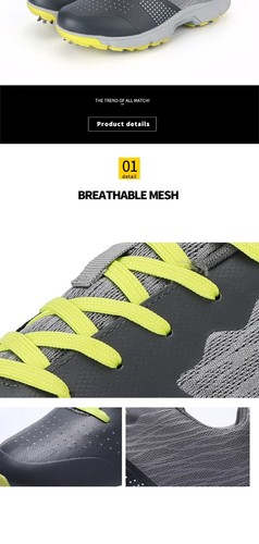 Professional Non-slip Golf Shoes for Male Comfortable Walking Footwears - Picture 18 of 32