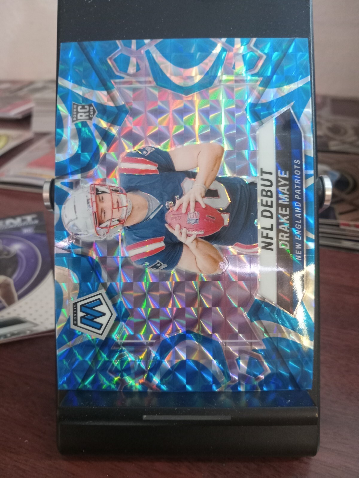 2024 mosaic Drake Maye NFL Debut Blue Reactive