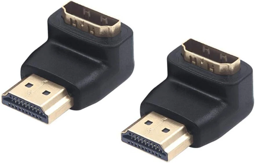 Adaptador Hdmi De 90 Grados, Paquete De 2, Adaptador Hdmi Macho A Hembra En