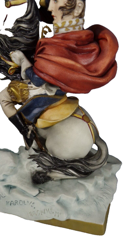 Capodimonte Naples Vintage Limited Edition Napoleon On Horseback Coa 124 Of 250 - Picture 8 of 16