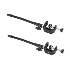2x CAMVATE Flexible Metal Gooseneck Arm w/Clamp Mount Base fr Camera Light/Phone