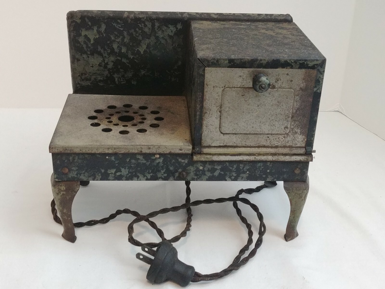 Vintage Salesman Sample Stove Empire Tin Metal Electric Toy Range Oven  WORKS | eBay