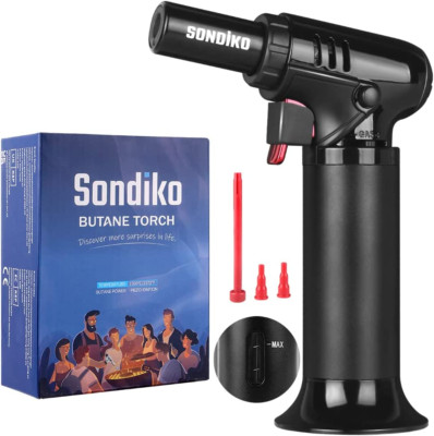 Soplete Butano Recargable S907 Indicador Llama Ajustable Soldadura Arte Sin Gas