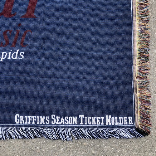 2004 AHL All Stars Grand Rapids Griffins Hockey Woven Tapestry Throw Blanket - Picture 5 of 11