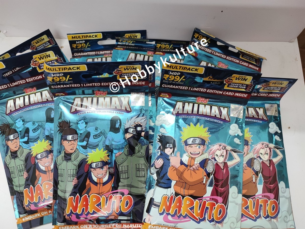 Topps Animax Naruto 2024 Trading Cards TCG Multipack , 20