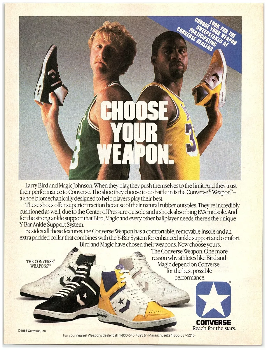 Larry bird magic johnson best sale converse
