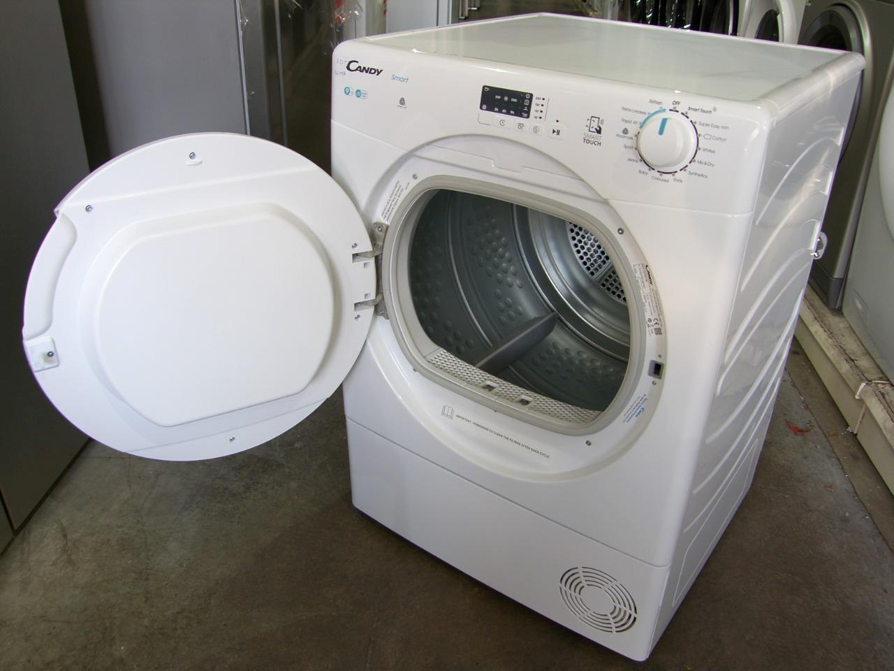 Candy CSEC9LF White Condenser Tumble Dryer 9 KG Sensor Drying Energy B