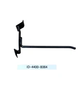 NEW 100 Slatwall Graphite Snap Hooks for Retail Display 6-Inch Heavy Duty BLACK
