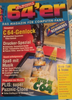 64er (64´er) 06/93 1993 C64 Commodore 64 (Markt & Technik Verlag) 8-bit Magazin