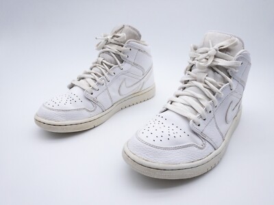 Nike Air Jordan 1 Mid Unisex Sneaker Freizeitschuh weiß Gr. 40 EU Art. 7400-10