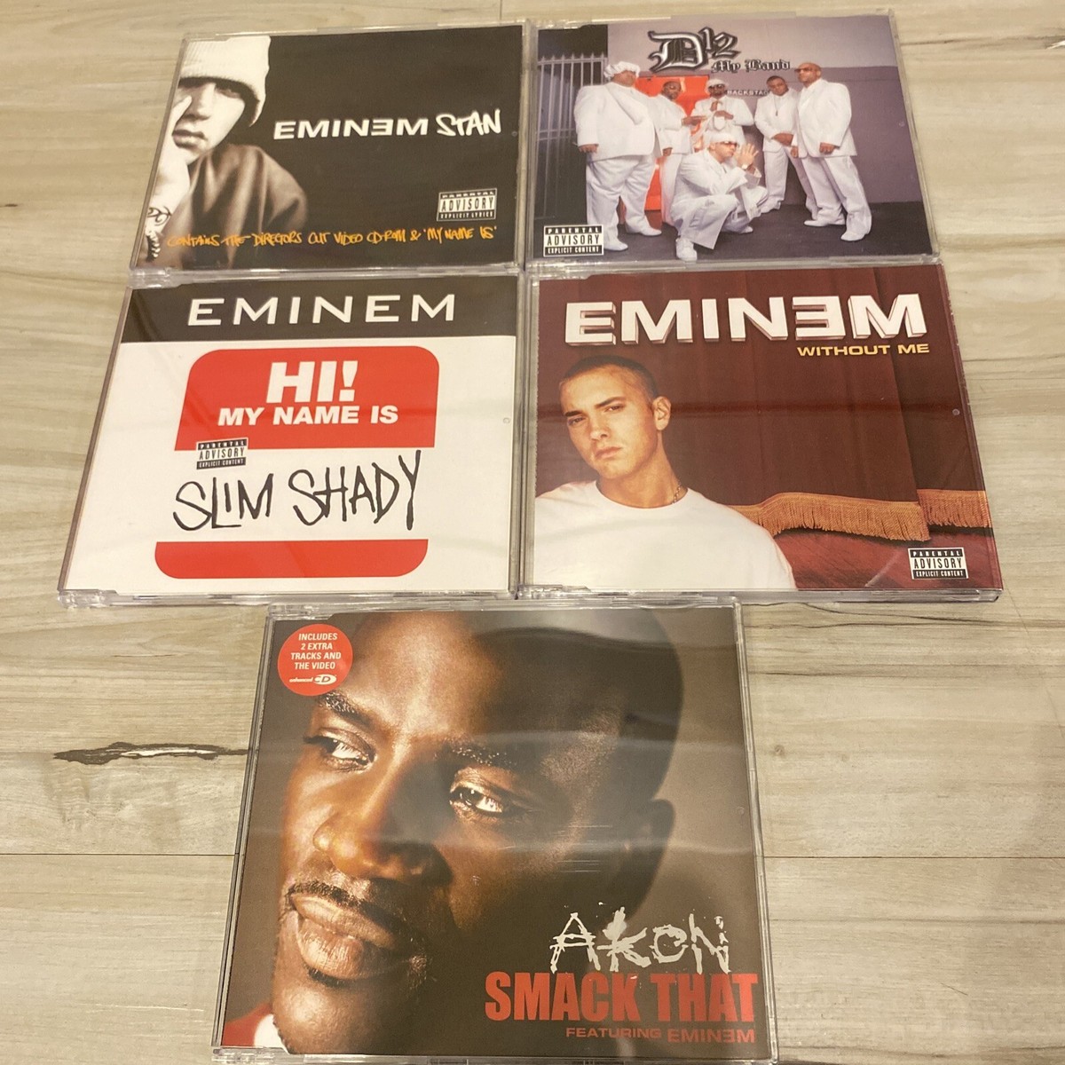 Eminem 5 UK IMPORT CD LOT Stan My Band Hi My Name Is Slim Shady