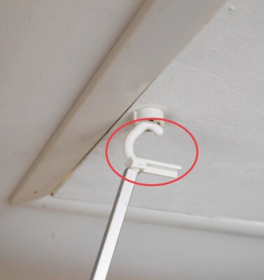 LOFT DACHBODENHAKEN OHNE STANGE für Drehluke