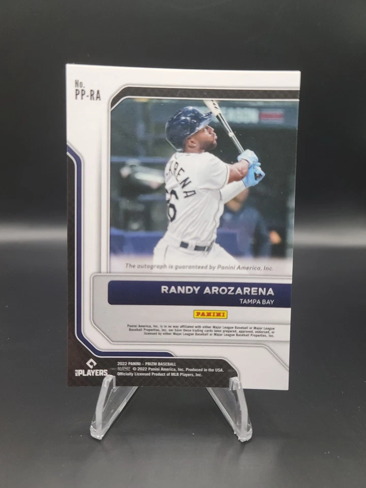 2022 Prizm Baseball Pro Penmanship Randy Arozarena Silver Auto Tampa Bay Rays - Image 2 of 2