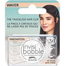 Invisibobble Waver Crystal Clear The Traceless Hair Clip Pack Of 2 