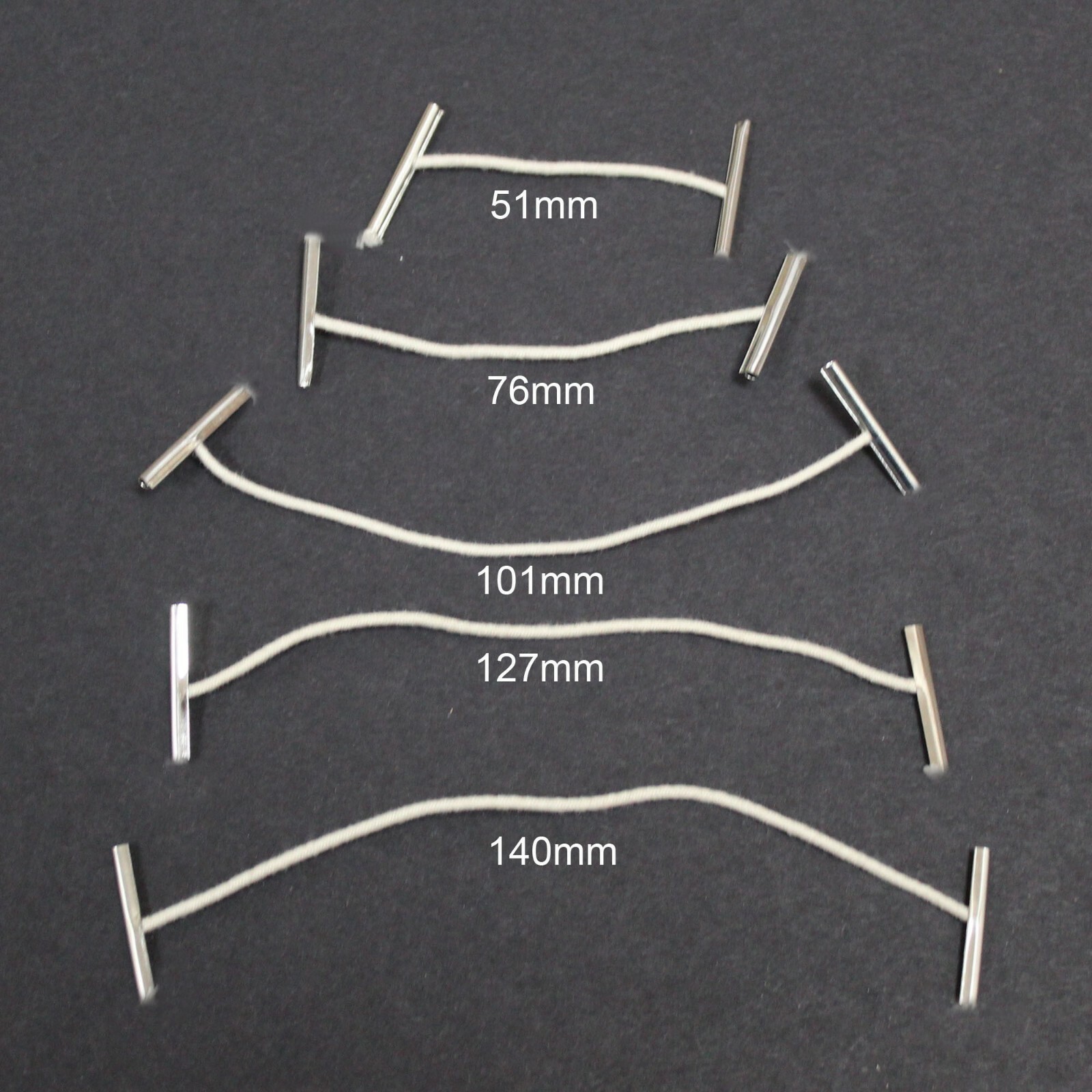 Elastic Treasury Tags With Elasticated Cord & Metal Ended in 5 Size Options eBay