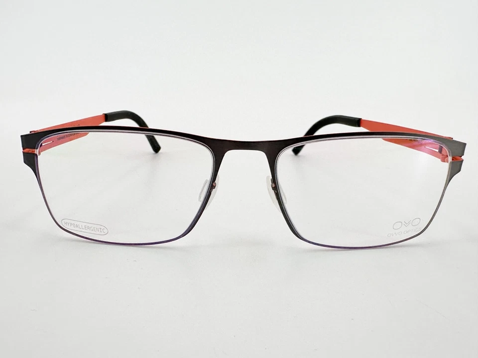 NOS OVVO Optics 2880 Anteojos MARCOS 7419/85 Gunmetal 52[]18-140 Naranja J494 Foto 2 de 4
