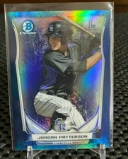 2014 Bowman Chrome Jordan Patterson Bubbles Refractor #/99 Colorado Rockies