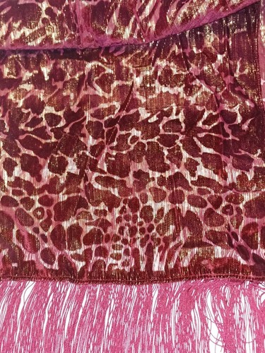 Schal Damen International Concepts Burgund & Gold Metallic schönes Tuch - Bild 2 von 8