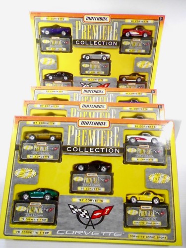 Matchbox Premiere Collection Chevy Corvette Collection New Old Stock LOT OF 4