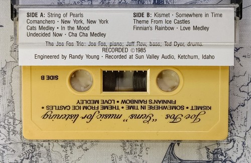 Joe Fos Gems 1985 Private Press Lounge Piano Jazz Cassette Album VG Sun Valley - Picture 3 of 5