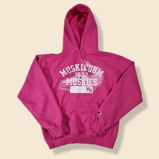 Womens Champion Pink Graffic Hoodie Jumper Size Small