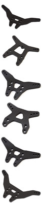 Associated B6.1 B6.2 B6.3 T6.1 T6.2-4 SC6.2-4 B74-.2 Front Rear Shock Towers CF