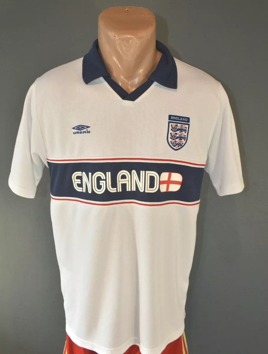 England Umbro Football Soccer Mens Jersey Retro Vintage Shirt 90s Size M 5 5