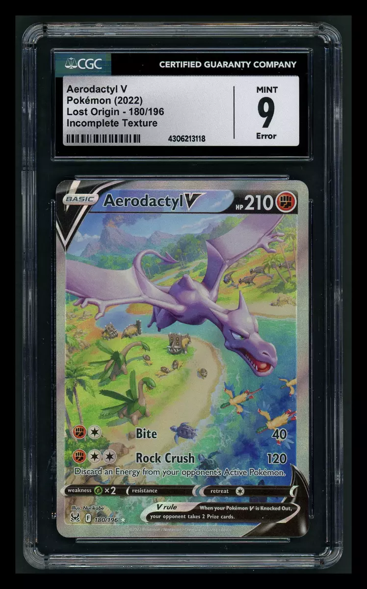 Aerodactyl V Pokemon 2016 Lost Origin #180 Full Art Holo