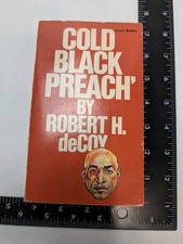 1971 Cold Black Preach Paperback First Printi...