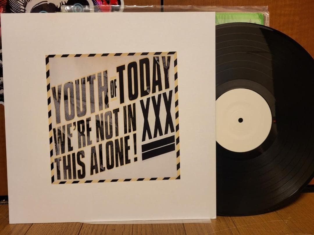 Youth Of Today We're Not In This Alone 1988 Test Pressing Punk Vinyl Record