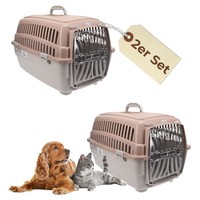 2Er Set Transportbox Hundebox Katzentransportbox Kaninchen Transport Katzenbox