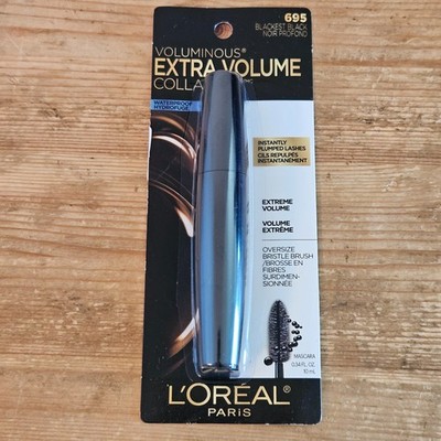 LOREAL 695 Blackest Black Voluminous ExtraVolume Collagen Mascara Waterproof HTF