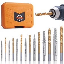 14PCS Easy Out Screw Extractor Set and Left-Hand Drill Bit 14 Pieces