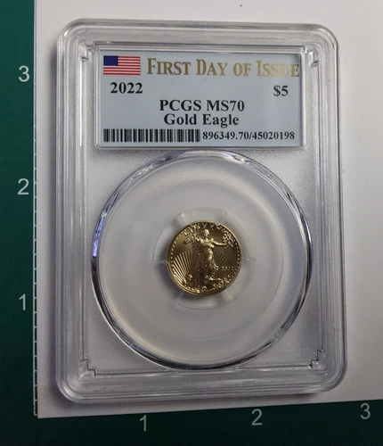2022 $5 - GOLD EAGLE - PCGS MS70 - FIRST DAY OF ISSUE