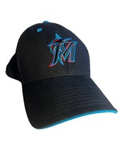 MIAMI MARLINS New Era YOUTH CHILD Adjustable SnapBack Black Hat Cap