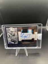 2018 Panini One - Dual Patch Autographs Christian McCaffrey #153 Bronze 2/3