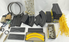 VTG 1960s Aurora Model Motoring Slot Car Track With Accessories Lot 110 Pieces