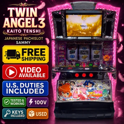 Twin Angel 3 Kaito Tenshi Pachislot Japanese Slot Machine Sammy 100V Anime - Image 1 of 4