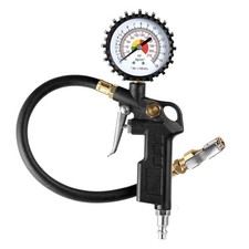 Czc Auto Tire Inflator Deflator Air Pressure Gauge With Rubber Hose 2-12... Czc Auto Tire Inflator Deflator Air Pressure Gauge With Rubber Hose 2-12...