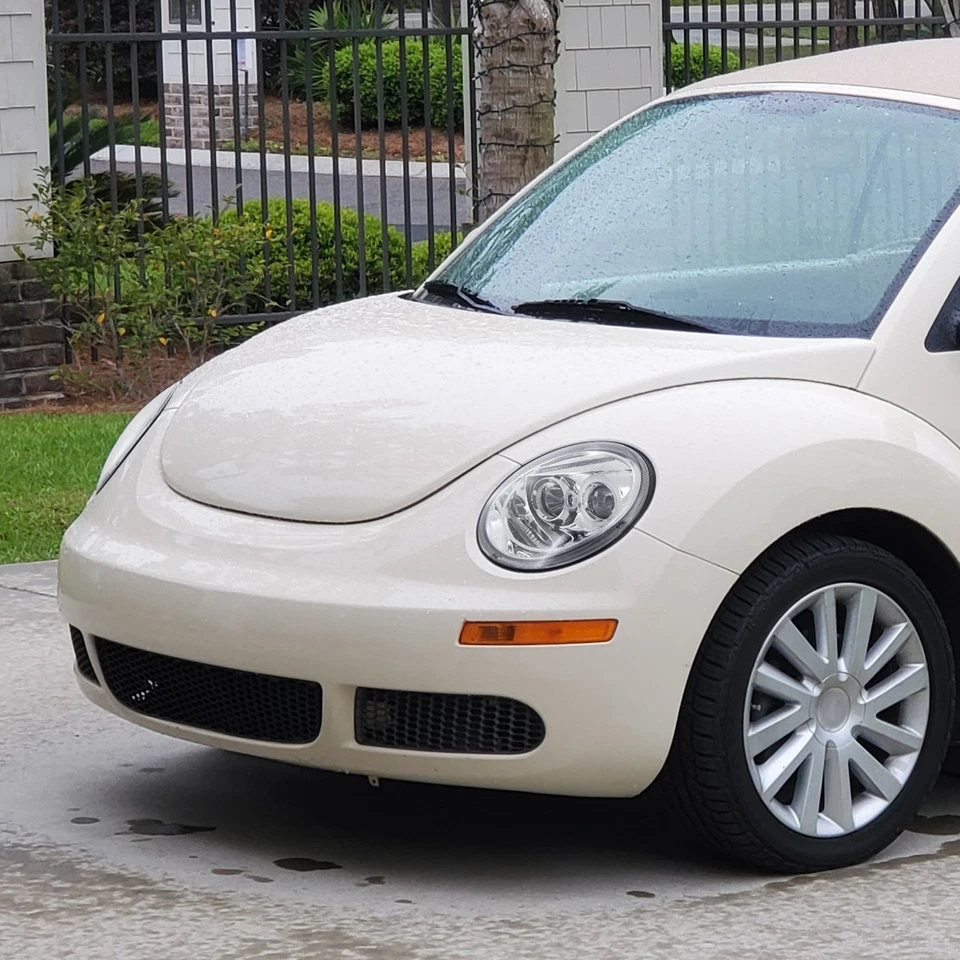 Projector Headlights Fits 1998-2005 VW Volkswagen Beetle LED Halo Left+Right Foto 2 de 4