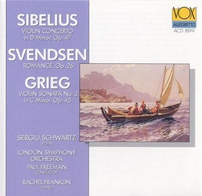 JEAN SIBELIUS JOHAN SVENDSEN EDWARD GRIEG - Sibelius, Svendsen, Grieg - Schwartz