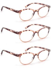 Reading Glasses Women Cute Small Round Readers 2.50 for Small Head/Petite Fa...
