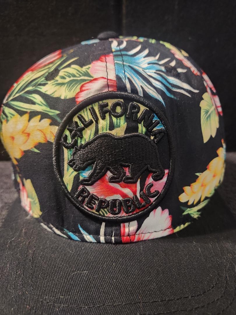 Top Level California Republic Hawaiian Style SnapBack Hat