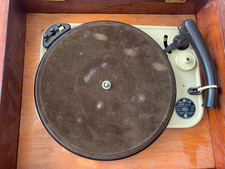 Vintage 1950's Garrard Turntable Model T Record player England Parts or Fix READ