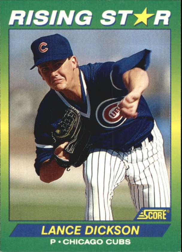 1992 Score 100 Rising Stars #96 Lance Dickson - BB