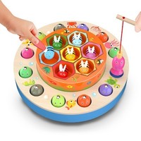 Holzspielzeug Magnetisches Angelspiel 2 In 1 Montessori Lernspielzeug Kinder...